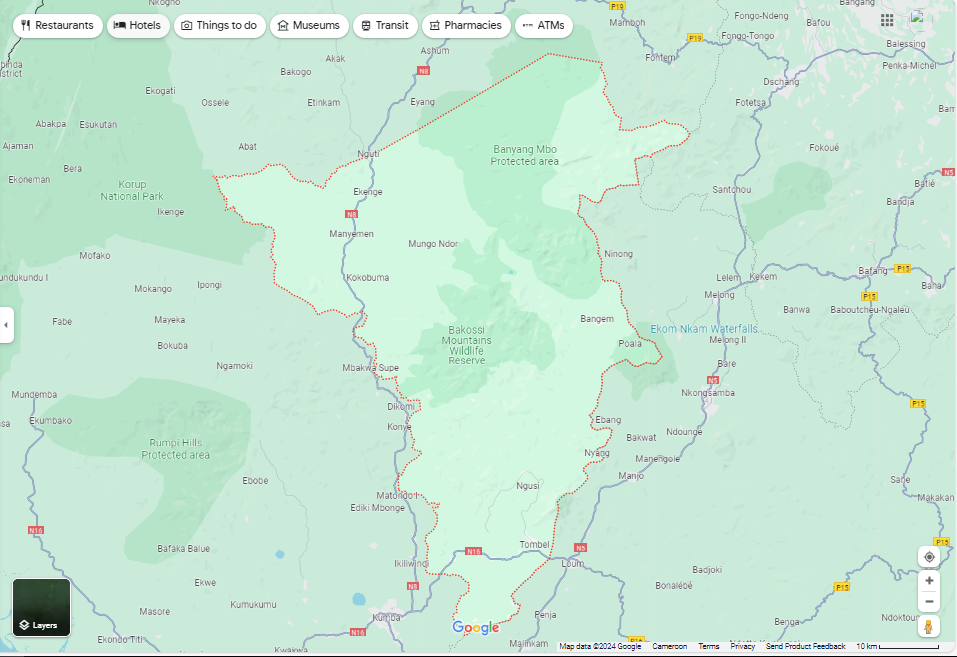 Bakossi Map View
